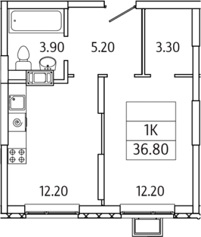 Купить квартиру у метро Домодедовская в Видном. Вариант № 128759, 0, площадь -  квм, цена 5902062 рублей