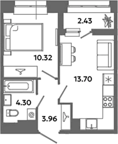 Купить квартиру в ЖК Загляденье в Ленинградской области. Вариант № 6631988, 0, площадь - квм, цена 5458952 рублей