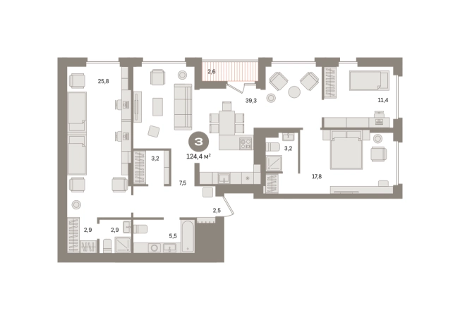 Купить трехкомнатную квартиру у метро Домодедовская в Видном. Вариант № 8538484, 0, площадь -  квм, цена 18900000 рублей