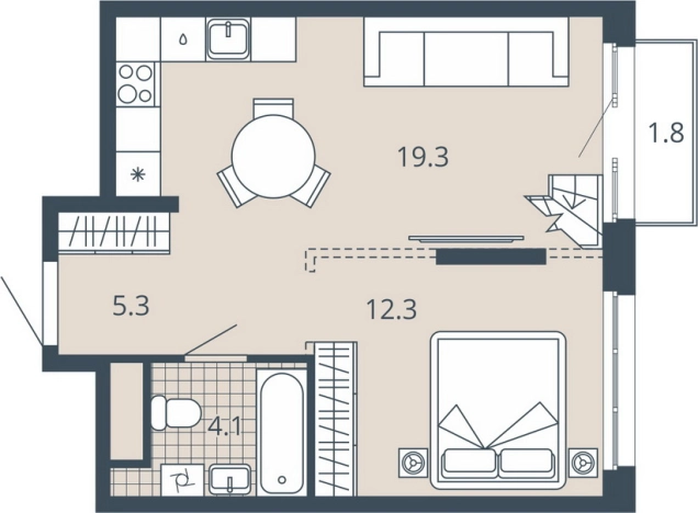 Купить однокомнатную квартиру в ЖК Жилой комплекс "Scala city" в Пензе. Вариант № 95647, 0, площадь -  квм, цена 6438000 рублей