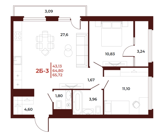 Купить квартиру в новостройках на улице Тернопольская в Пензе. Вариант № 2569608, 0, площадь -  квм, цена 7886400 рублей