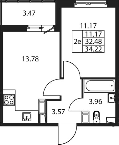 Купить двухкомнатную квартиру в новостройках в ЖК Полис ЛАВрики в Мурине. Вариант № 7267585, 0, площадь -  квм, цена 6148888 рублей