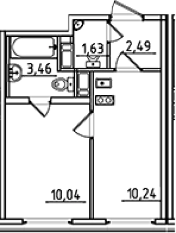 Купить однокомнатную квартиру на улице Муринская дорога в Санкт-Петербурге. Вариант № 7790234, 0, площадь -  квм, цена 5989900 рублей