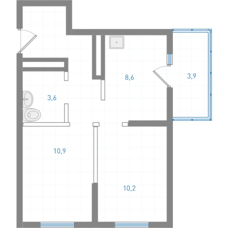 Купить двухкомнатную квартиру в новостройках на улице Весенняя в Приморском крае. Вариант № 121244, 0, площадь -  квм, цена 10481000 рублей