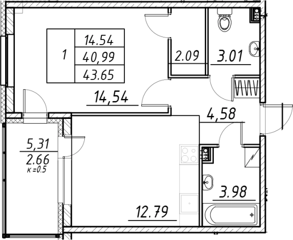 Купить квартиру на улице Английская в Ленинградской области. Вариант № 7830946, 0, площадь -  квм, цена 8051243 рублей