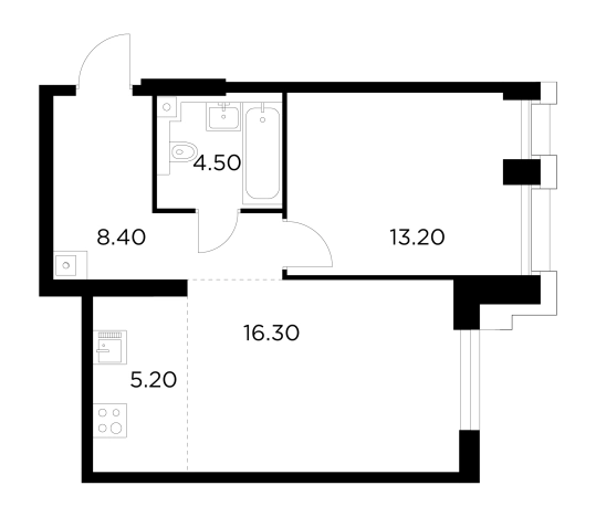 Купить квартиру в новостройках в ЖК INJOY в Москве. Вариант № 9104464, 1, площадь -  квм, цена 25519200 рублей