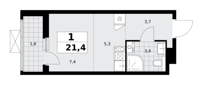 Купить квартиру на улице проспект Куприна в Москве. Вариант № 140913, 0, площадь -  квм, цена 9691632 рублей