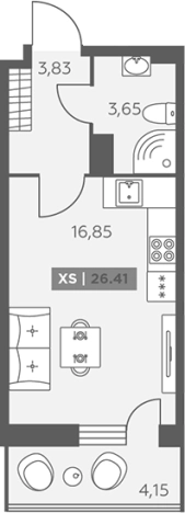 Купить квартиру в ЖК Аквилон RekaPark в Ленинградской области. Вариант № 6217549, 0, площадь -  квм, цена 4638780 рублей