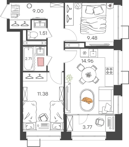 Купить квартиру в новостройках в ЖК Новая Жизнь Львовская в Нижнем Новгороде. Вариант № 136159, 0, площадь -  квм, цена 8518253 рублей