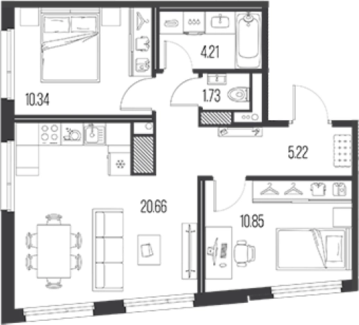 Купить трехкомнатную квартиру в ЖК Legenda Васильевского в Санкт-Петербурге. Вариант № 4837920, 0, площадь -  квм, цена 21473222 рублей
