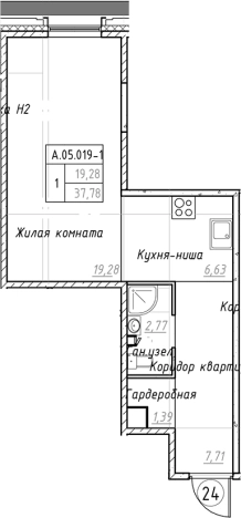 Купить Студию в новостройках на улице Малоохтинский проспект в Санкт-Петербурге. Вариант № 88553, 0, площадь -  квм, цена 11844030 рублей