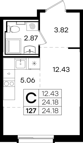 Купить квартиру в ЖК GloraX Новинки в Нижегородской области. Вариант № 137555, 0, площадь -  квм, цена 4079999 рублей