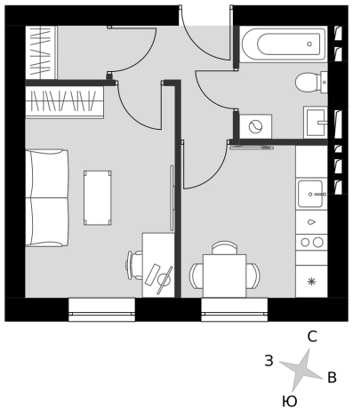 Купить однокомнатную квартиру в Апрелевке. Вариант № 9891530, 0, площадь -  квм, цена 7522200 рублей