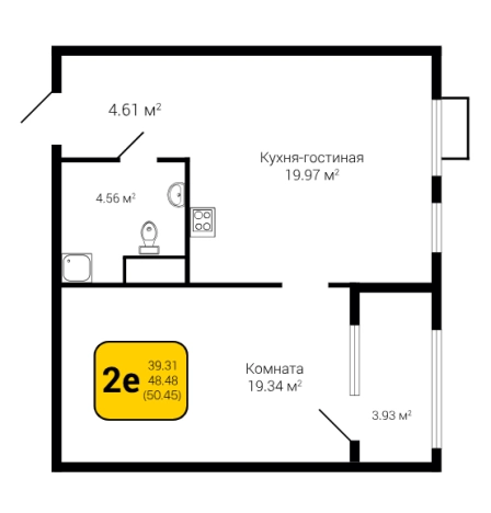 Купить двухкомнатную квартиру в ЖК Z-town в Воронеже. Вариант № 133698, 0, площадь -  квм, цена 8180883 рублей