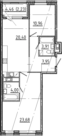 Купить трехкомнатную квартиру в ЖК N8 в Санкт-Петербурге. Вариант № 5550672, 0, площадь -  квм, цена 38555379 рублей