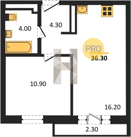 Купить однокомнатную квартиру в ЖК Город Оружейников в Удмуртской Республике. Вариант № 68747, 0, площадь -  квм, цена 2680300 рублей