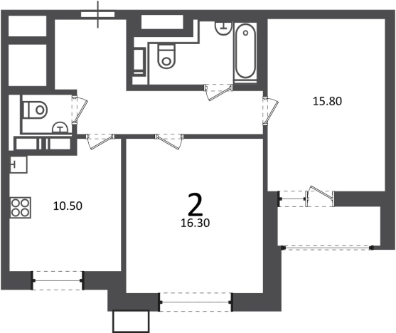 Купить квартиру в Москве. Вариант № 10233180, 17, площадь - квм, цена 24113960 рублей