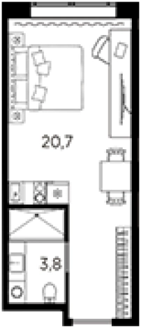 Купить квартиру в новостройках у метро Кировский завод в Санкт-Петербурге. Вариант № 6228734, 0, площадь -  квм, цена 5125051 рублей