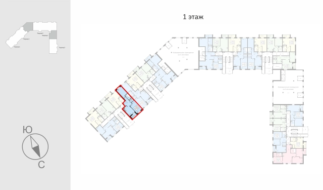 Купить двухкомнатную квартиру в ЖК Заречье Парк (Владимир) в Владимирской области. Вариант № 112820, 1, площадь -  квм, цена 6833120 рублей