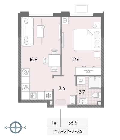 Купить квартиру в ЖК Лучи в Москве. Вариант № 10061265, 0, площадь - квм, цена 14222006 рублей