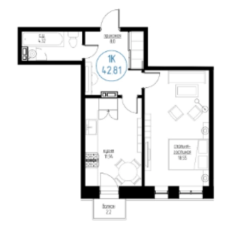 Купить двухкомнатную квартиру на улице Профсоюзная в Иркутске. Вариант № 82261, 0, площадь -  квм, цена 3800000 рублей