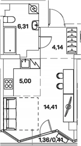 Купить квартиру в новостройках у метро Нижегородская в Москве. Вариант № 3586474, 0, площадь -  квм, цена 11679165 рублей