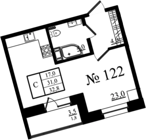 Купить квартиру в новостройках на улице Красносельское шоссе в Гатчине. Вариант № 7259003, 0, площадь -  квм, цена 5606898 рублей