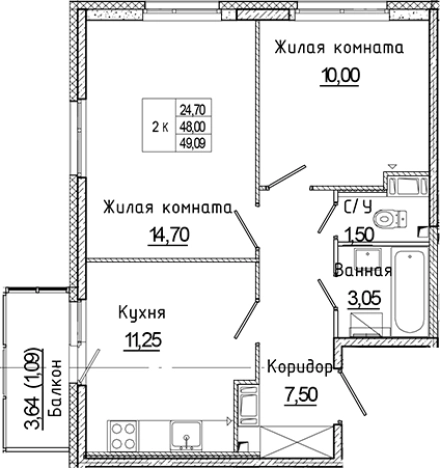 Купить двухкомнатную квартиру в ЖК Аквилон Янино в Ленинградской области. Вариант № 6226955, 0, площадь -  квм, цена 7227591 рублей