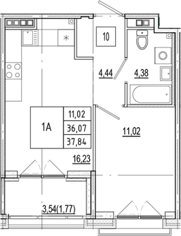Купить двухкомнатную квартиру в ЖК Ranta Residence в Санкт-Петербурге. Вариант № 5632671, 0, площадь -  квм, цена 17217200 рублей