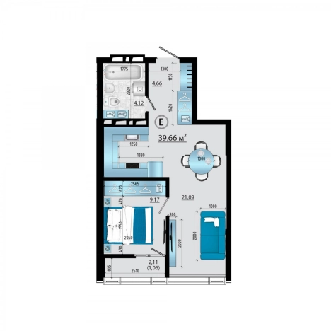 Купить двухкомнатную квартиру на улице 50 лет Октября в Приморском крае. Вариант № 6058670, 0, площадь -  квм, цена 8743928 рублей