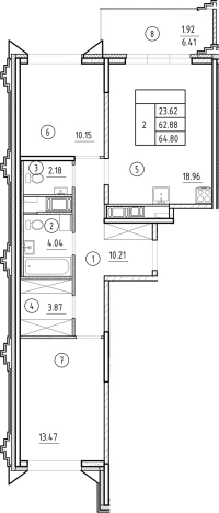Купить трехкомнатную квартиру в ЖК Ассамблея в Санкт-Петербурге. Вариант № 6231315, 0, площадь -  квм, цена 29548800 рублей