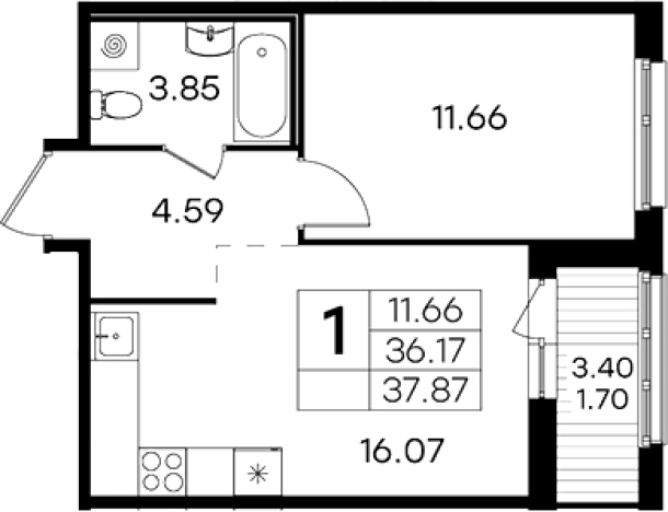 Купить двухкомнатную квартиру в ЖК GloraХ Парголово в Санкт-Петербурге. Вариант № 4806898, 0, площадь -  квм, цена 8579999 рублей