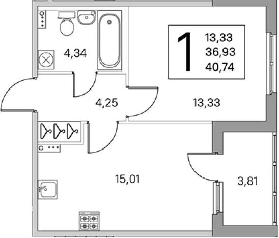 Купить двухкомнатную квартиру в новостройках у метро Проспект Ветеранов в Санкт-Петербурге. Вариант № 6866154, 0, площадь -  квм, цена 8224311 рублей