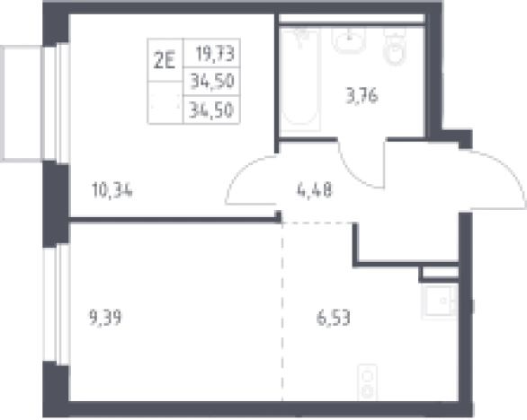 Купить квартиру у метро Филатов луг в Москве. Вариант № 3561454, 0, площадь - квм, цена 7679618 рублей
