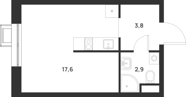 Купить Студию в новостройках в Москве. Вариант № 10014152, 0, площадь -  квм, цена 8458345 рублей