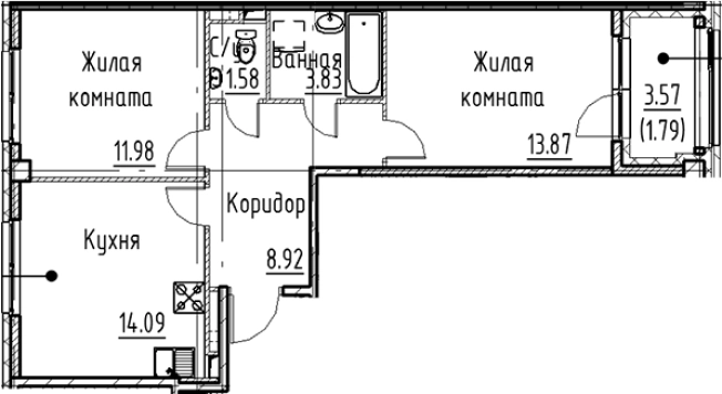 Купить трехкомнатную квартиру в ЖК Кронфорт в Санкт-Петербурге. Вариант № 6830480, 0, площадь -  квм, цена 15306000 рублей