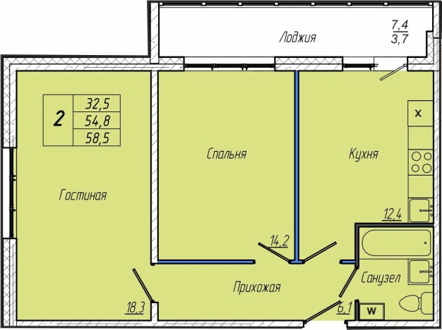 Купить квартиру в новостройках в районе Центральный в Кемерове. Вариант № 109756, 0, площадь -  квм, цена 8190000 рублей