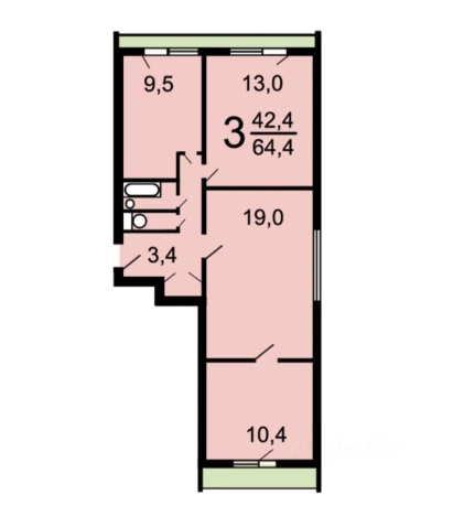 Купить квартиру в Москве. Вариант № 8351578, 15, площадь -  квм, цена 16300000 рублей