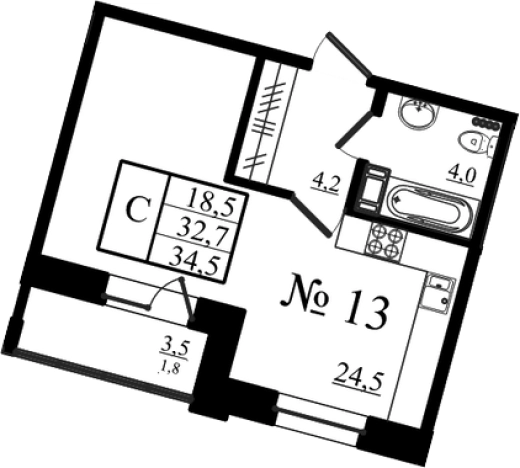 Купить Студию в новостройках на улице Красносельское шоссе в Гатчине. Вариант № 7259333, 0, площадь -  квм, цена 5884527 рублей