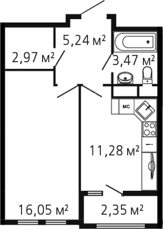 Купить однокомнатную квартиру в ЖК Миниполис Рафинад в Химках. Вариант № 142939, 0, площадь -  квм, цена 9725485 рублей
