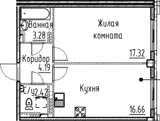 Купить двухкомнатную квартиру в новостройках в ЖК Кронфорт в Санкт-Петербурге. Вариант № 6830528, 0, площадь -  квм, цена 11991760 рублей