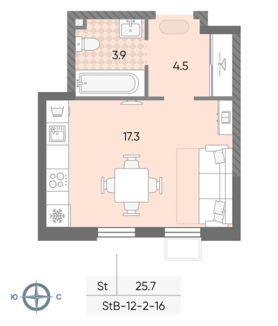 Купить Студию в районе Солнцево в Москве. Вариант № 10061257, 0, площадь -  квм, цена 10447281 рублей