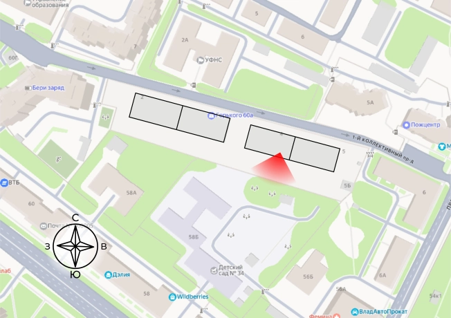 Купить однокомнатную квартиру на улице 1-й Коллективный проезд в Владимире. Вариант № 107043, 1, площадь -  квм, цена 7022350 рублей