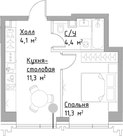 Купить квартиру в ЖК Павелецкая Сити в Москве. Вариант № 134760, 0, площадь - квм, цена 17658580.0000 рублей
