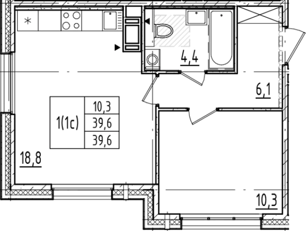 Купить двухкомнатную квартиру в новостройках в ЖК Большая Охта в Санкт-Петербурге. Вариант № 6244431, 0, площадь -  квм, цена 13704768 рублей