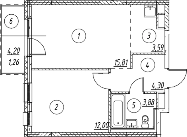 Купить двухкомнатную квартиру в новостройках в ЖК Новые Лаврики в Мурине. Вариант № 7253159, 0, площадь -  квм, цена 8438361 рублей