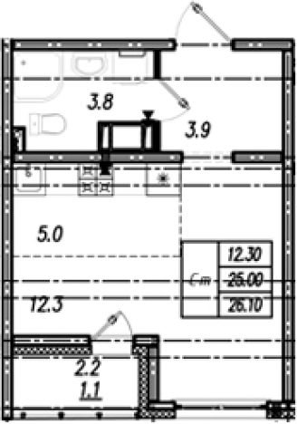 Купить Студию в ЖК Цветной город в Санкт-Петербурге. Вариант № 9635241, 0, площадь -  квм, цена 4755602 рублей