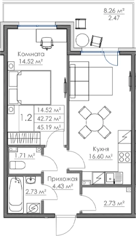 Купить двухкомнатную квартиру в ЖК Малая Финляндия в Ленинградской области. Вариант № 6868164, 0, площадь -  квм, цена 8560150 рублей