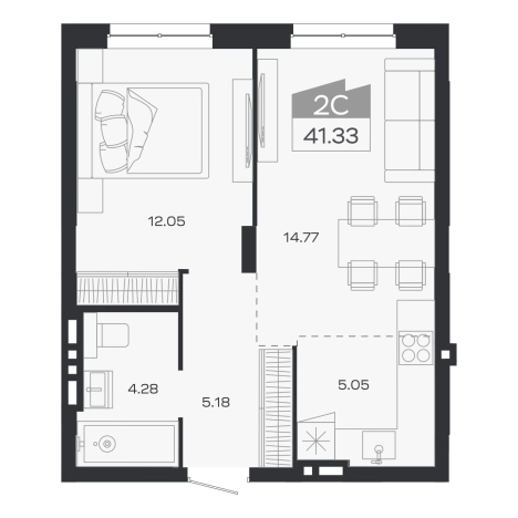 Купить двухкомнатную квартиру в ЖК Базилик (НОВОСИБИРСК) в Новосибирской области. Вариант № 9950965, 0, площадь -  квм, цена 5729000 рублей