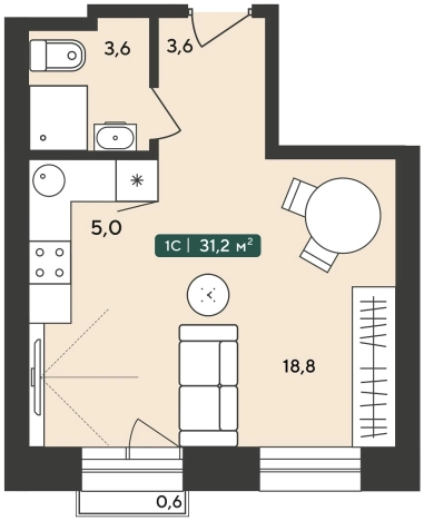 Купить однокомнатную квартиру в ЖК Альпийский Квартал (НОВОСИБИРСК) в Новосибирской области. Вариант № 8875598, 0, площадь -  квм, цена 3850000 рублей